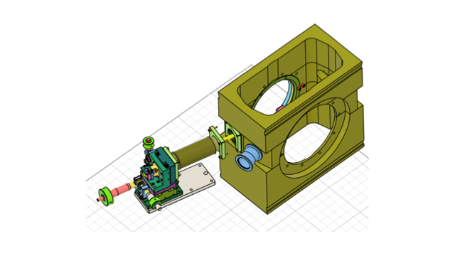 特殊アルミ合金製装置への測定子導入例