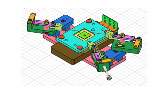 既存の高真空装置内部への小型プロービィングユニット導入例